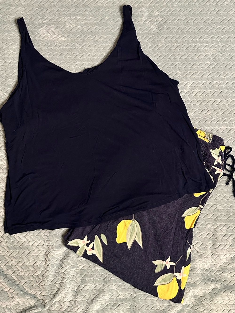 🍋 Soma Cool Nights Pajama Set - Navy with Lemon Print 🍋
